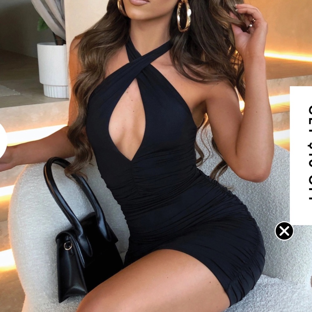 Babyboo black halter dress
